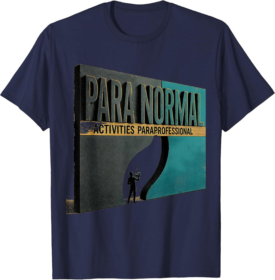 Para Normal Activities Paraprofessional Halloween T-Shirt - Navy Blue