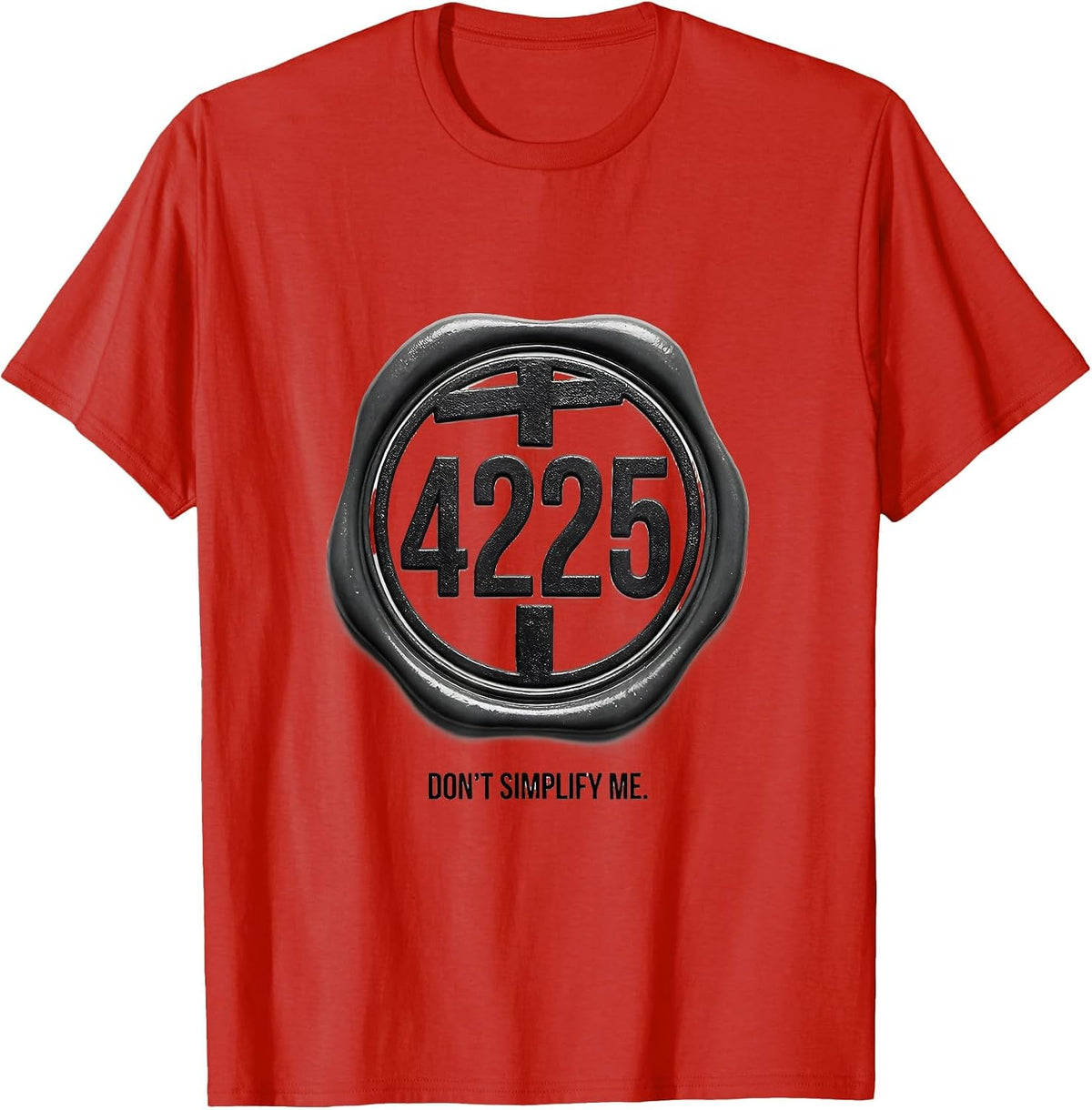 Men's √4225 Don't Simplify Me Math Teacher Birthday Gift T-Shirt - Red