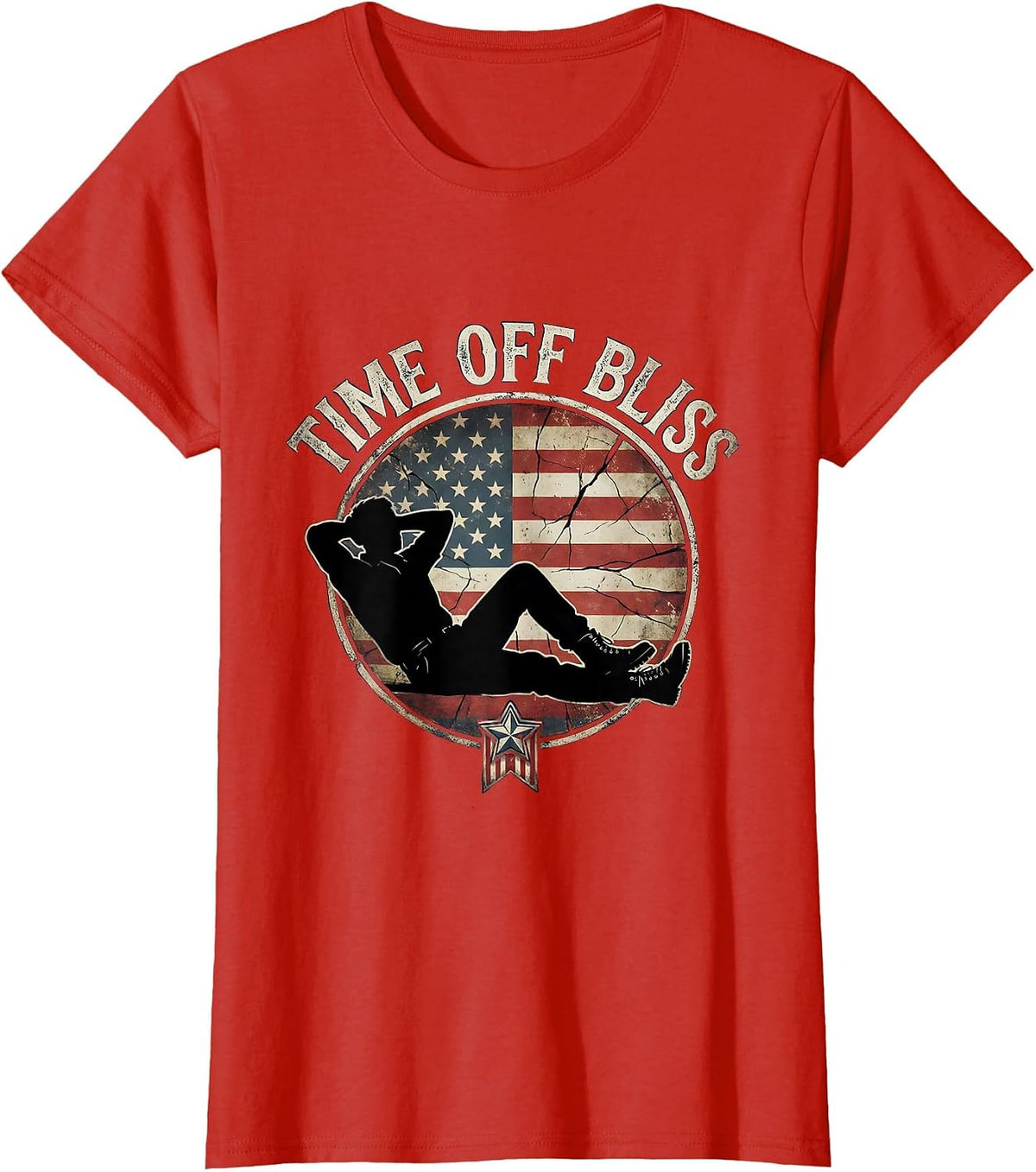 Time Off Bliss Labor Day Sleep-In Celebration T-Shirt - Red
