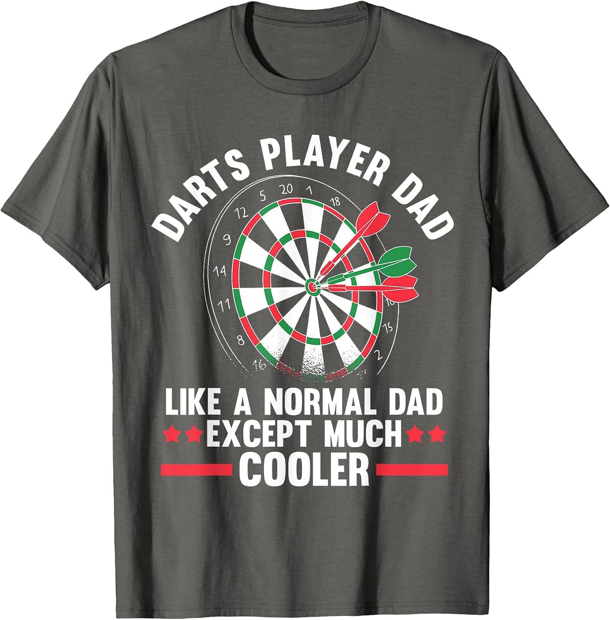Darts Dad T-Shirt - Asphalt Grey