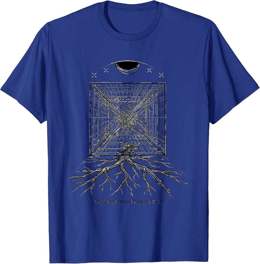 Rad Techs Hold Shadows Still Funny Radiology Tech Halloween T-Shirt - Royal Blue