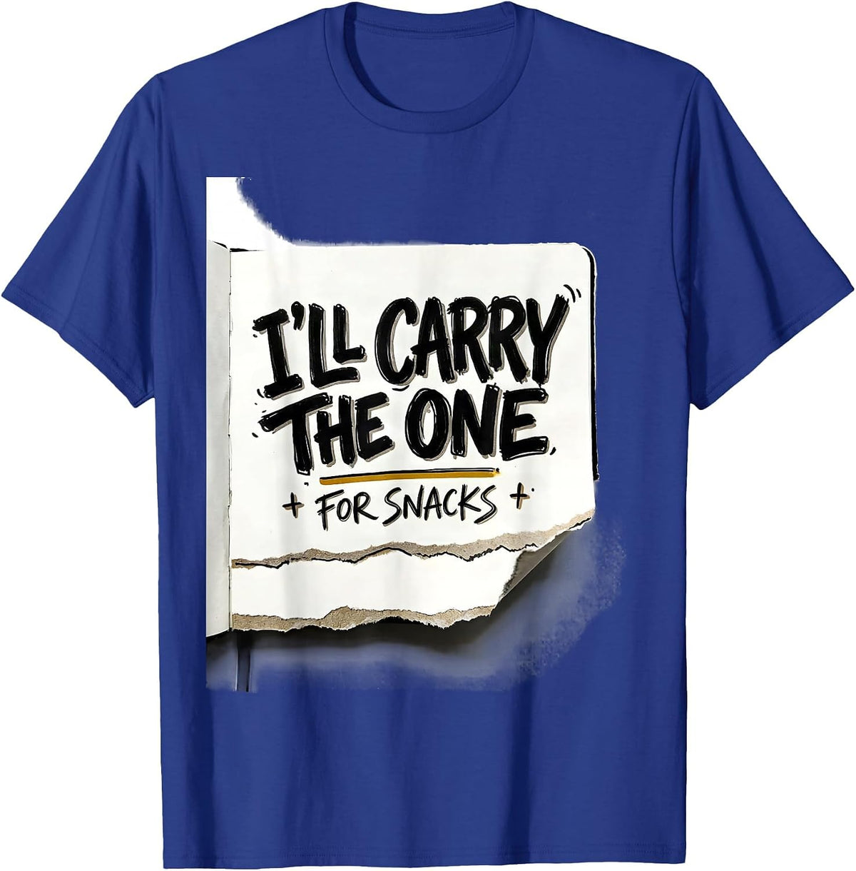 I'll Carry The One For Snacks Funny Math Teacher Humor T-Shirt - Royal Blue