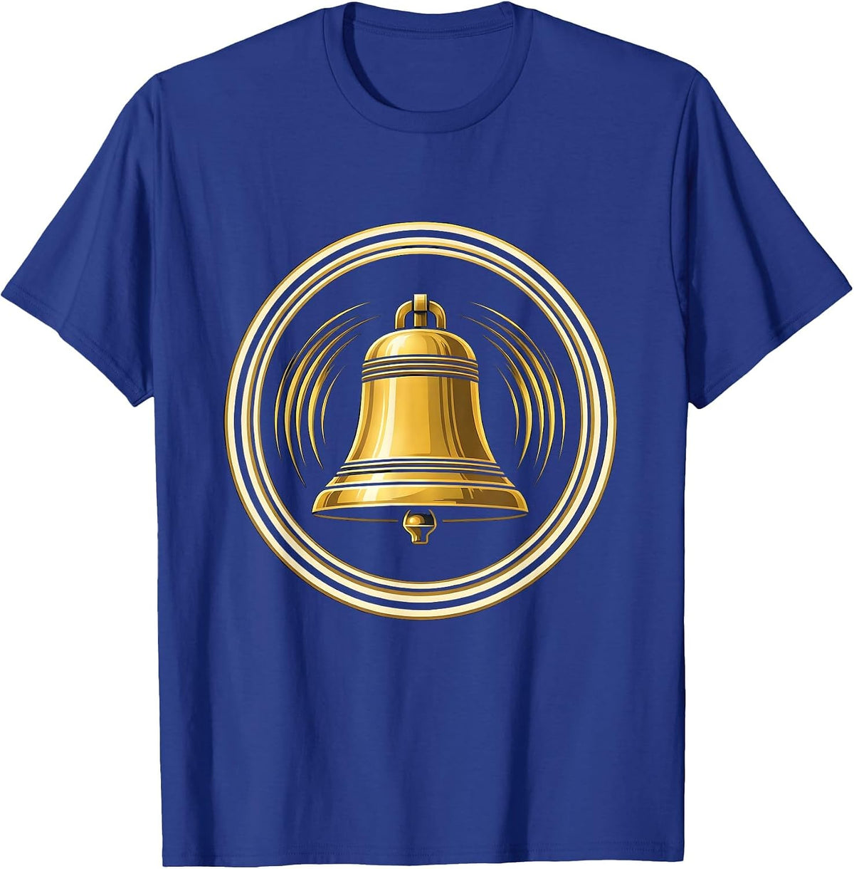 First Day of Kindergarten Ringing School Bell T-Shirt - Royal Blue