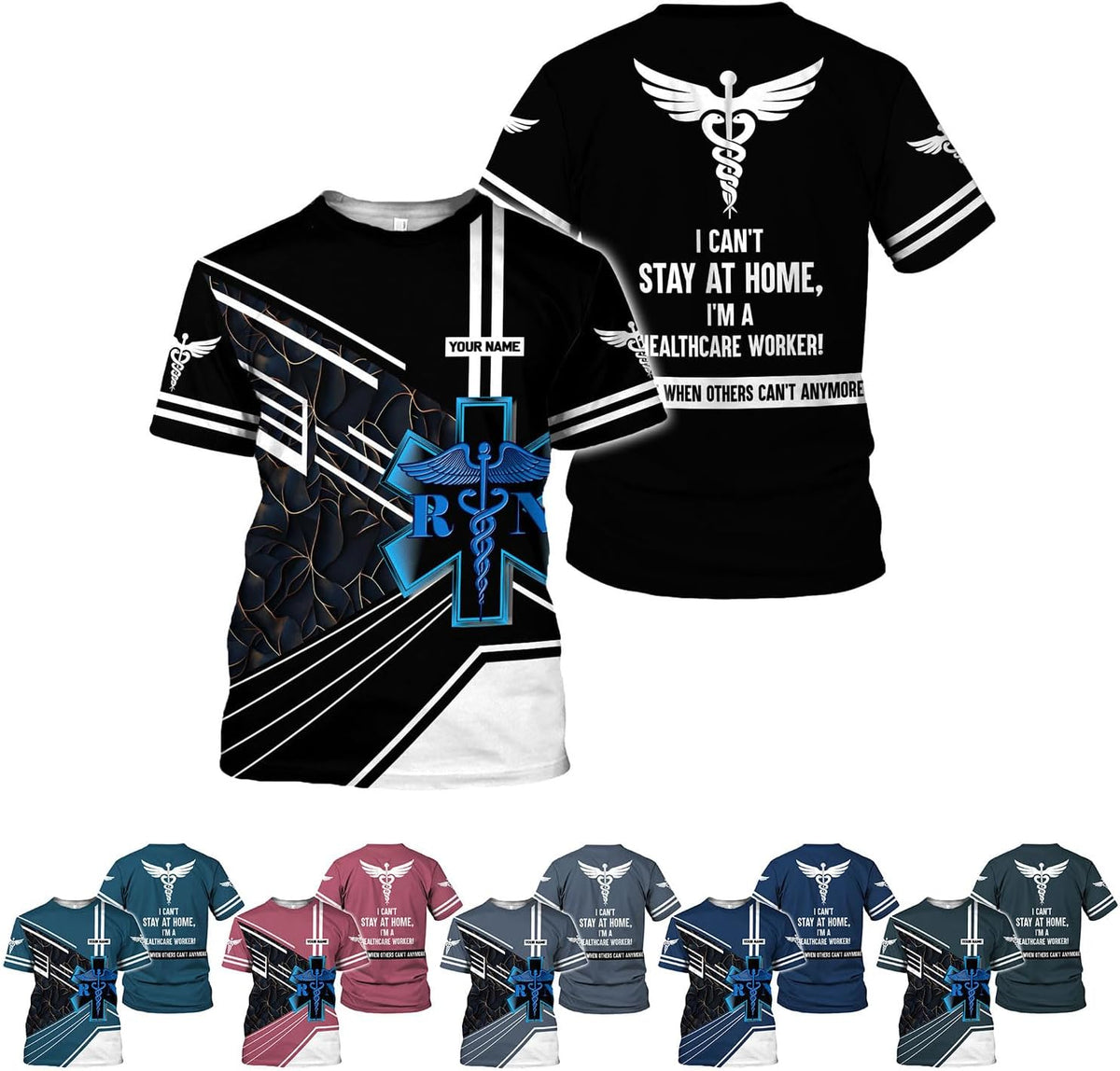 Personalized Nurse Shirt, Custom ER Nurse Shirts for Women, ER Nurse Tshirt, CNA Shirts, RN Registered Nurse Shirt - Nurse4