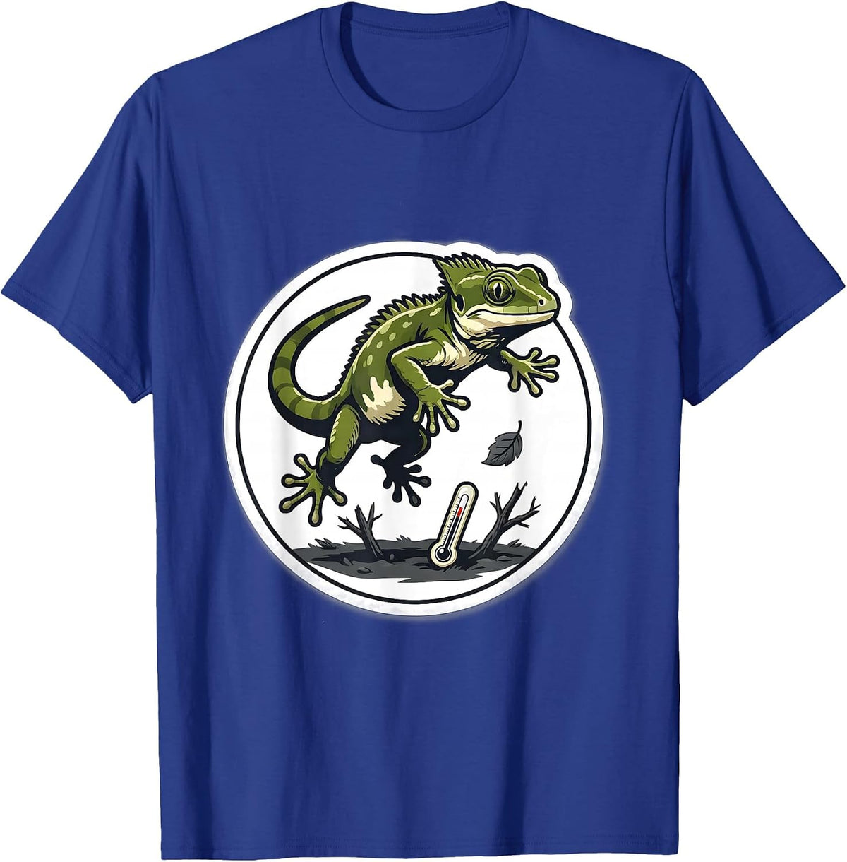Men's Crested Gecko Reptile Keeper Funny Pet Lover Gift T-Shirt - Royal Blue