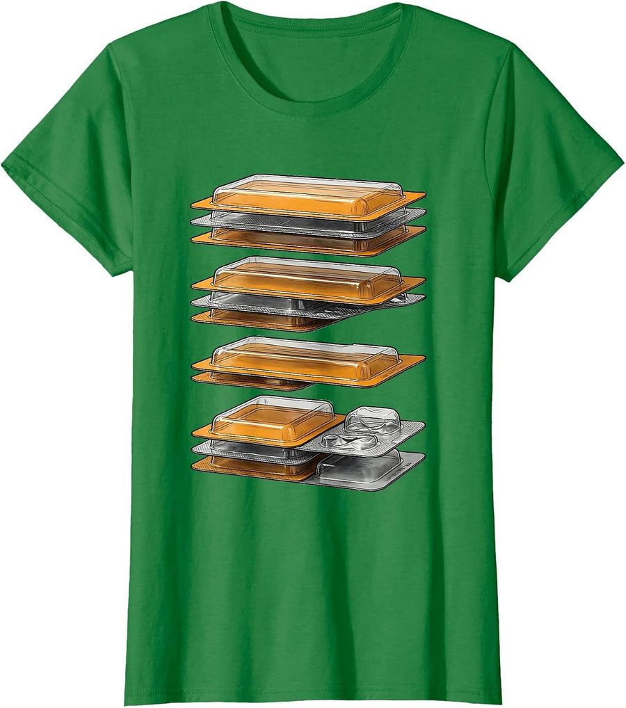 Women's Blister Pack Pharmacy Tech Exploded View Humor T-Shirt - Kelly Green