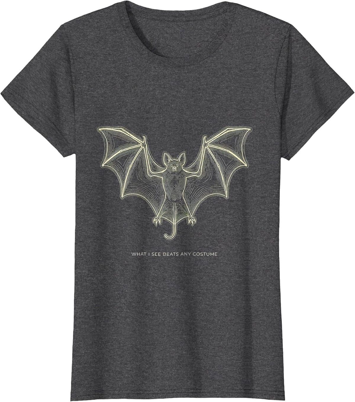 Women's What I See Beats Any Costume Funny Sonographer Halloween T-Shirt - Dark Heather Grey