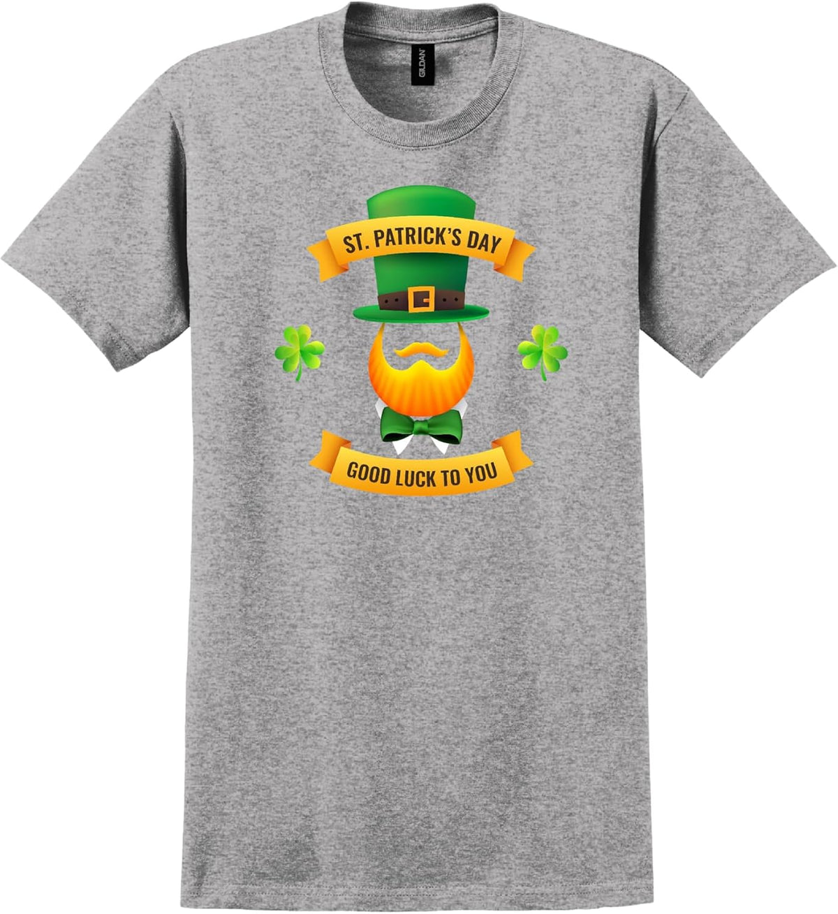 Happy Saint Patrick’s Day/Leprechaun/Lucky Irish/Shamrock Leaf/Green Clover Festival Unisex Short Sleeve Cotton Tee - Sport