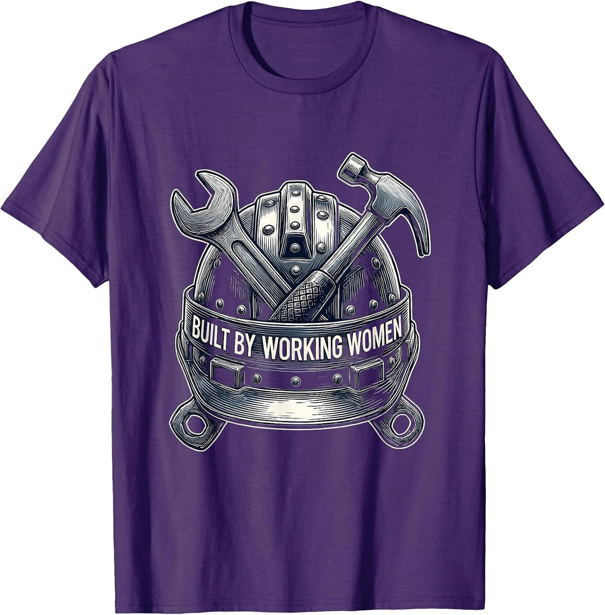 Built by Working Women Labor Day Graphic T-Shirt - Purple