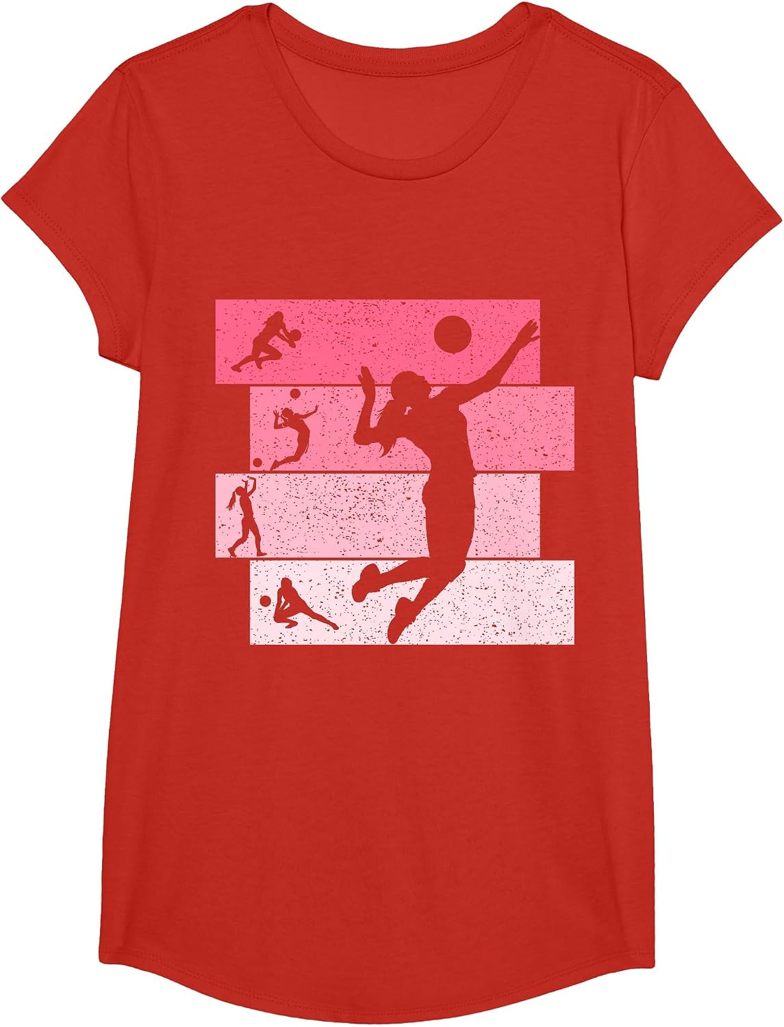 Volleyballer Volleyball Girls Women T-Shirt - Girls Red