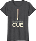 Women's I Misread The Cue Funny Billiards Pool Player Gift T-Shirt - Dark Heather Grey