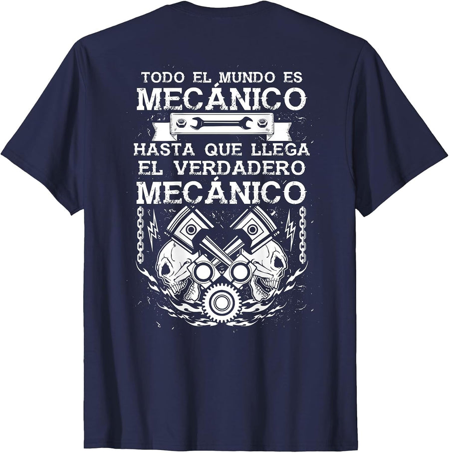 Todo el Mundo ES mecanico... Camiseta T-Shirt Regalo T-Shirt - Navy Blue