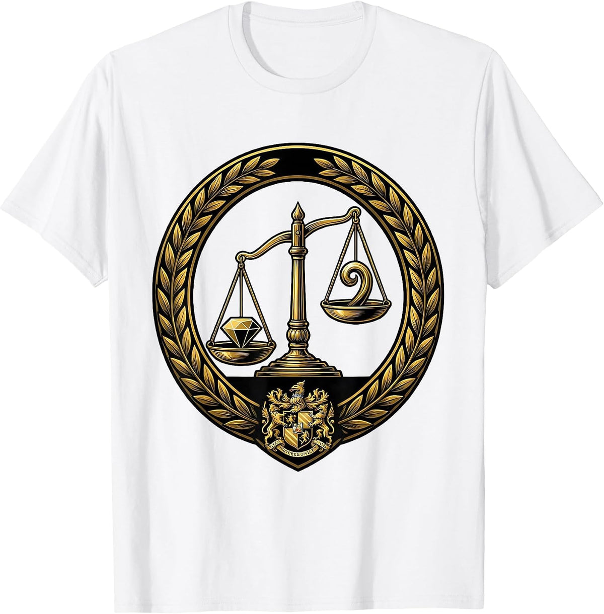 Men's The Turning Point Tipping Scales Graphic Design T-Shirt - White