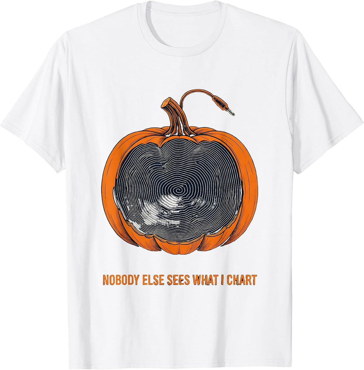 Men's Nobody Else Sees What I Chart Topographic Sonographer T-Shirt - White