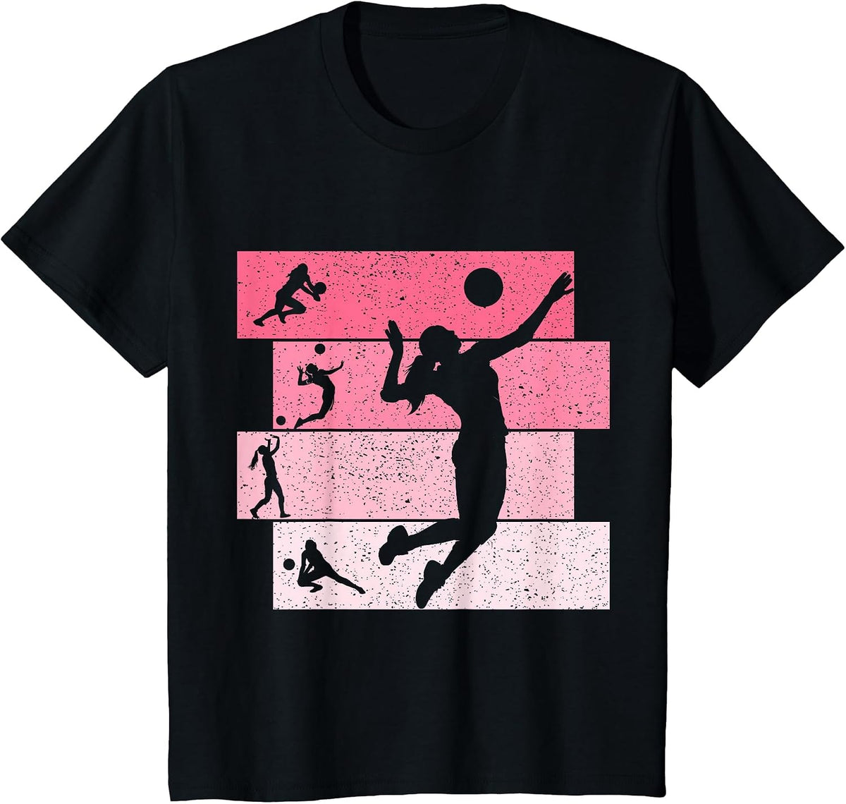 Volleyballer Volleyball Girls Women T-Shirt - Black