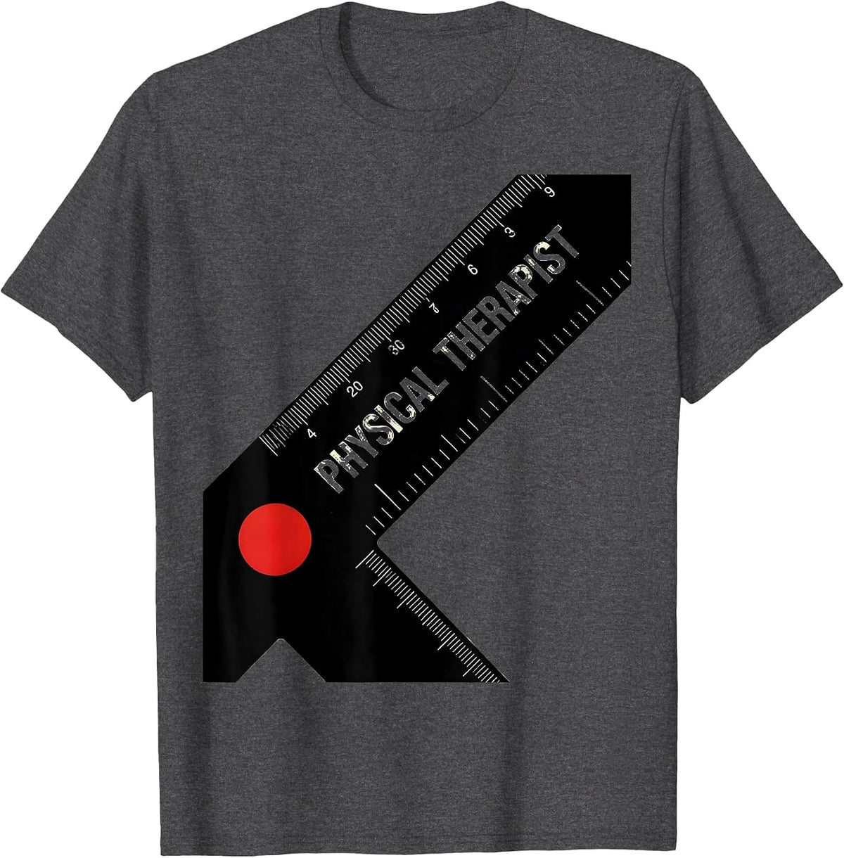 Physical Therapist Constructivist Poster Rehab Team Gift T-Shirt - Dark Heather Grey