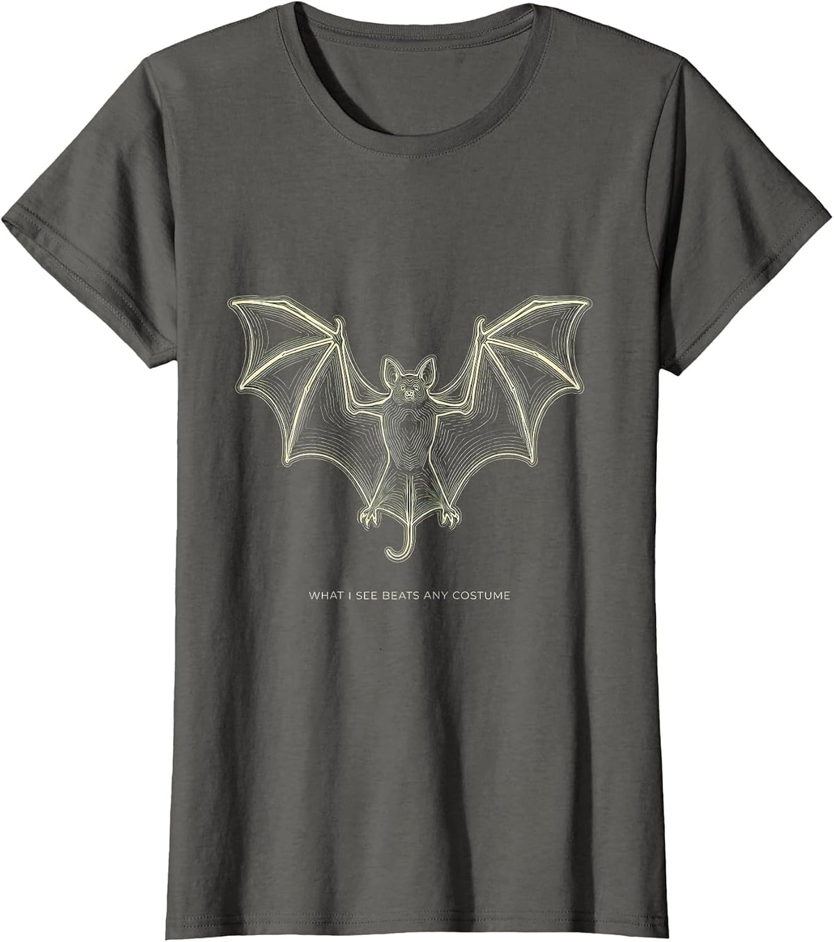 Women's What I See Beats Any Costume Funny Sonographer Halloween T-Shirt - Asphalt Grey