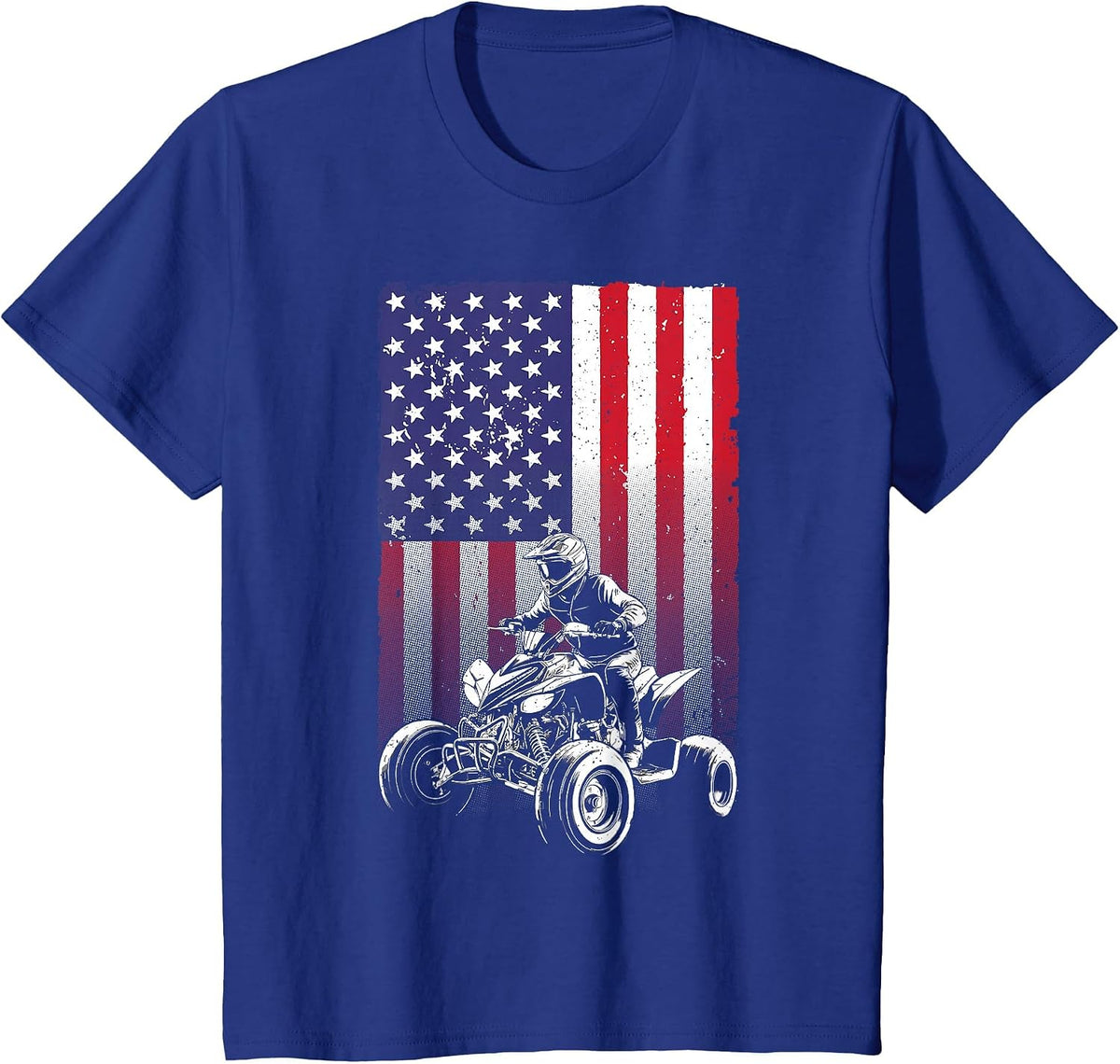 Cool ATV Design for Men Women Off Road Mud Dirt 4 Wheeler T-Shirt - Royal Blue