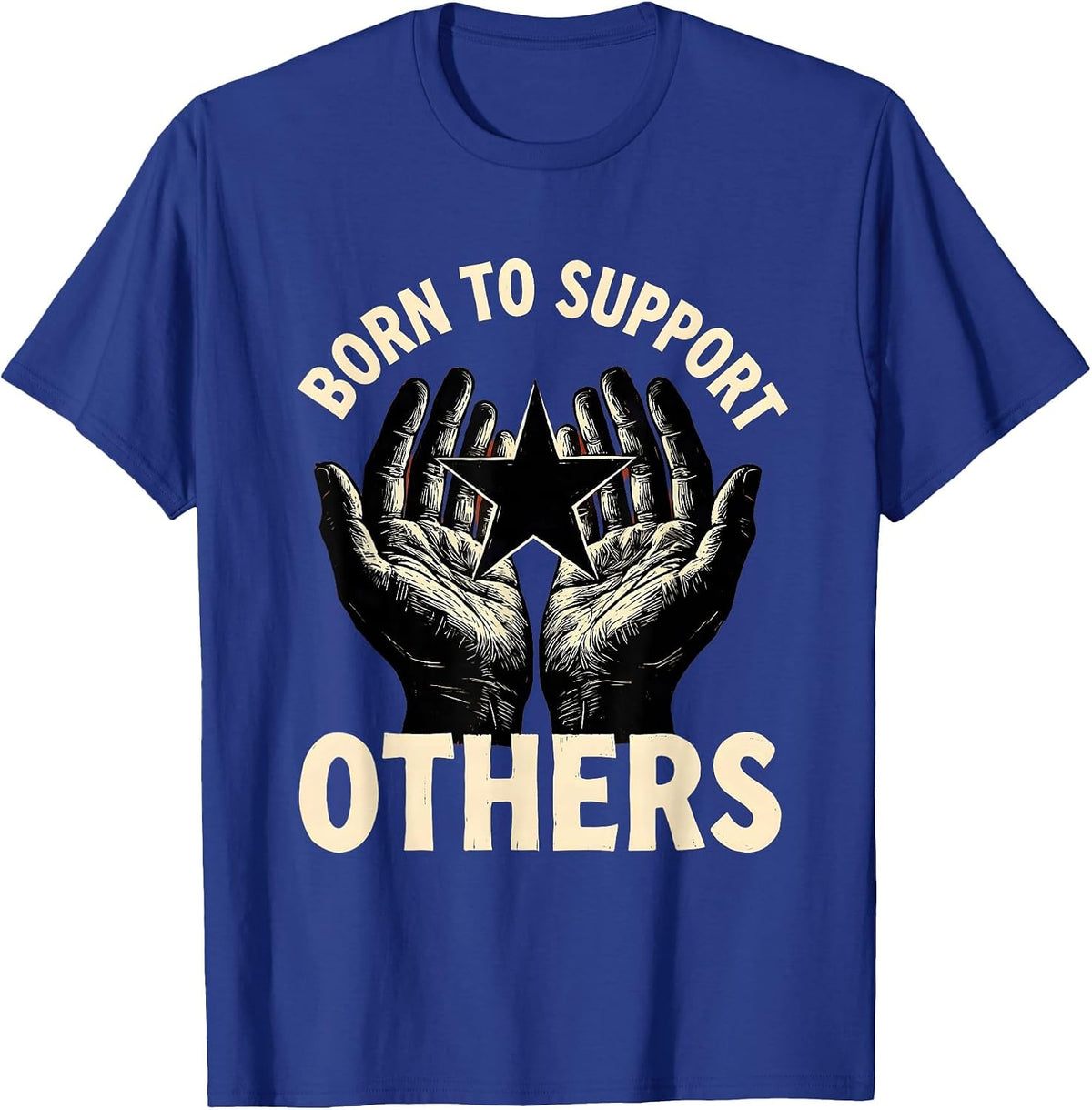 Men's Born to Support Others Paraprofessional Design T-Shirt - Royal Blue
