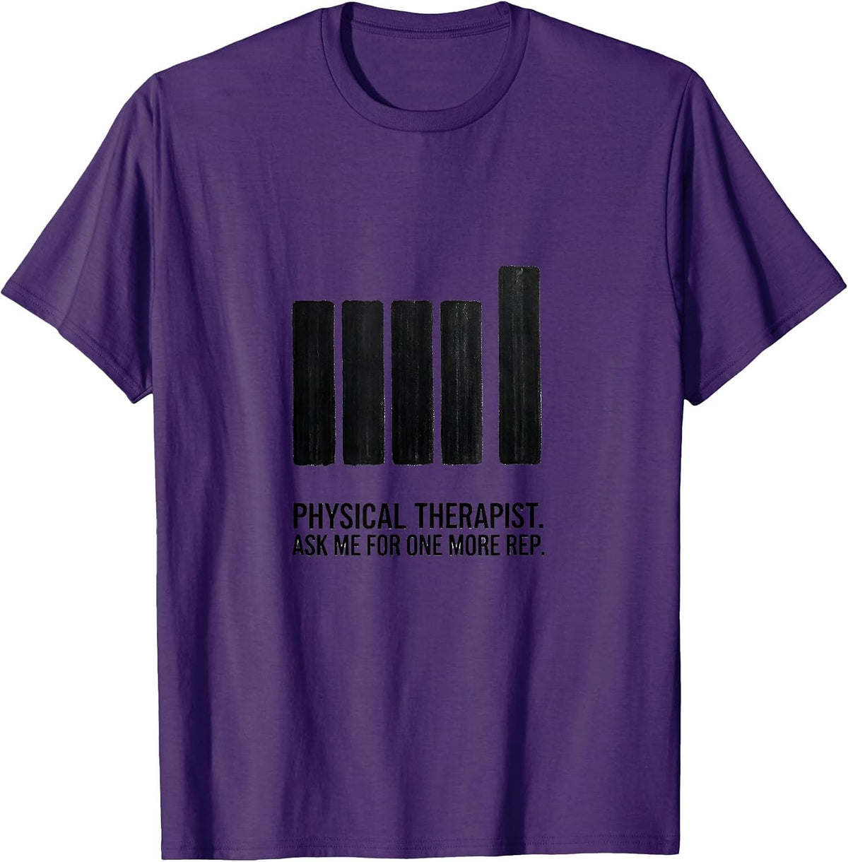 Physical Therapist Ask Me For One More Rep Retro T-Shirt - Purple