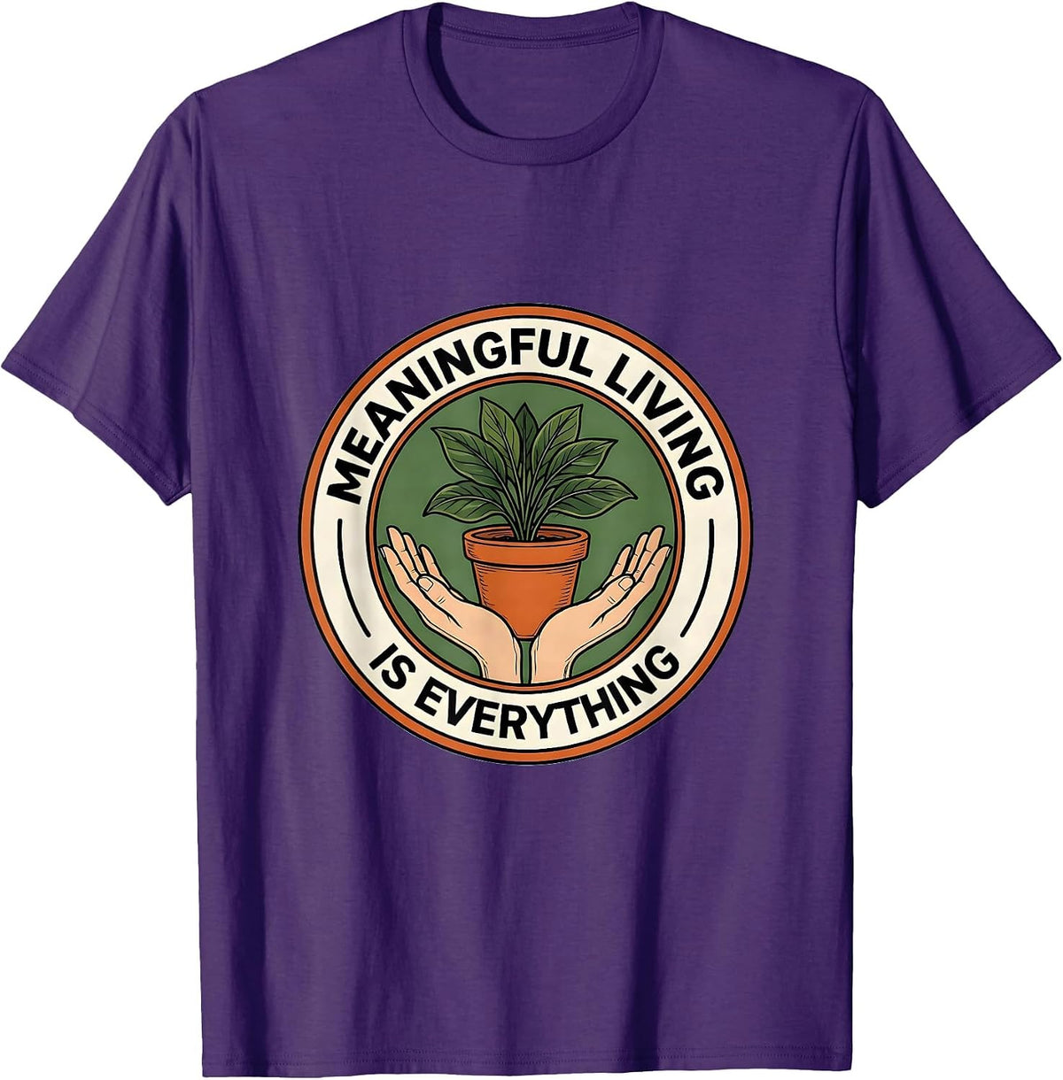 Men's Meaningful Living Is Everything Occupational Therapy T-Shirt - Purple