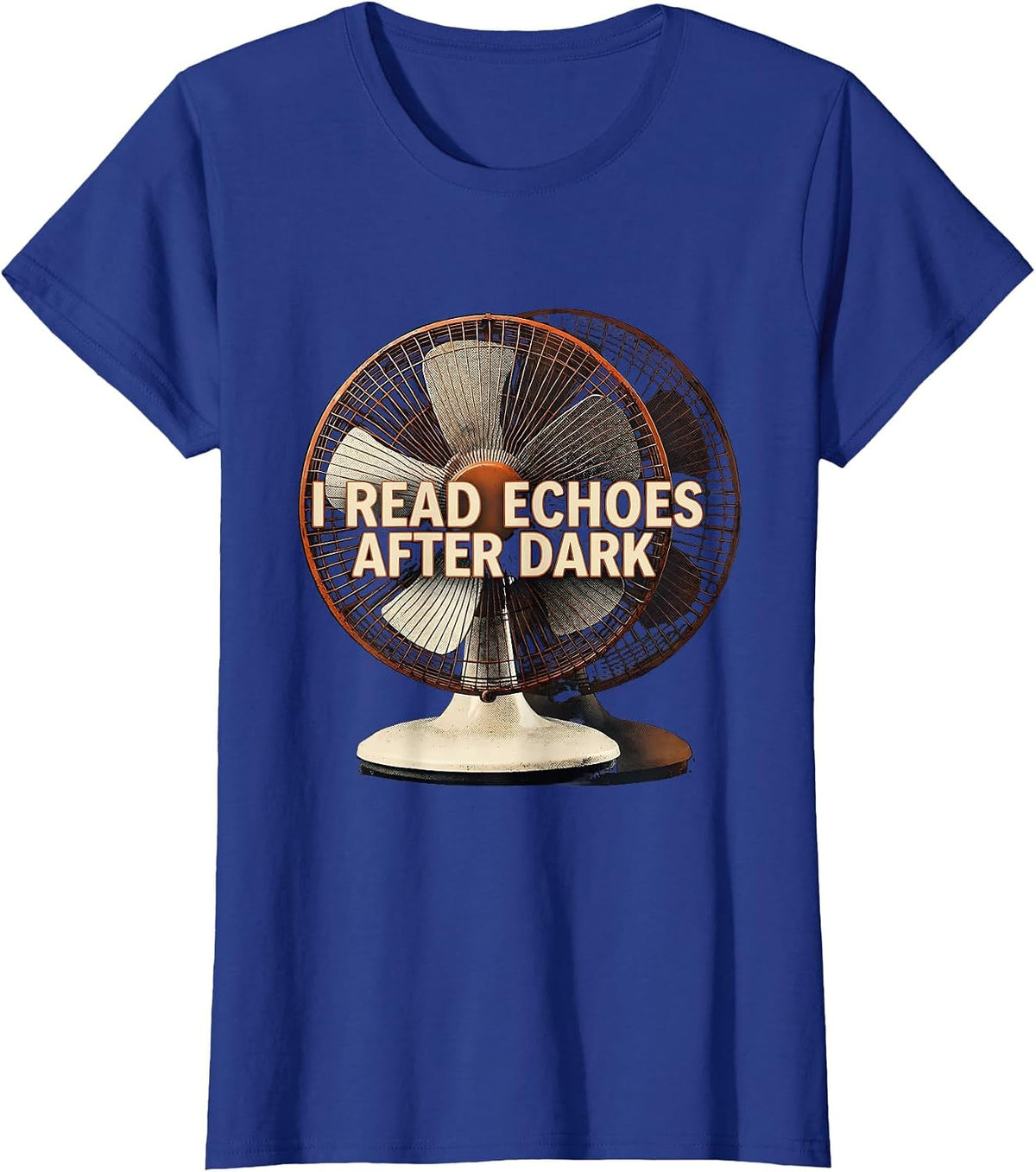 Women's I Read Echoes After Dark Funny Sonographer Halloween T-Shirt - Royal Blue