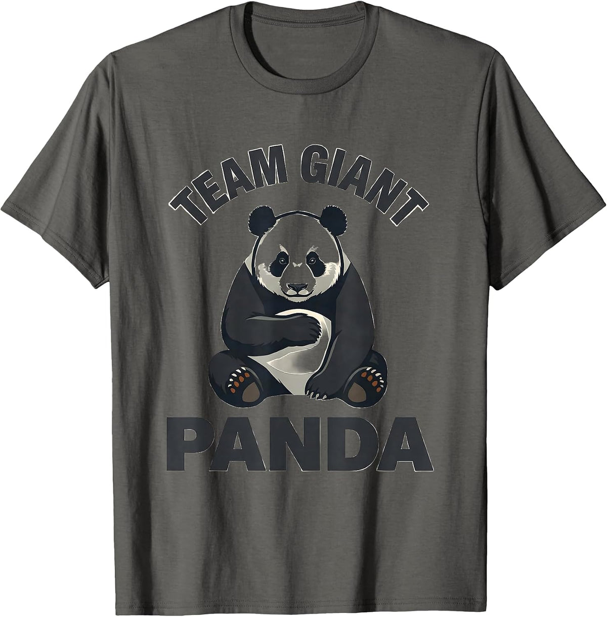 Men's Team Giant Panda Funny Panda Lover Animal Humor Gift T-Shirt - Asphalt Grey