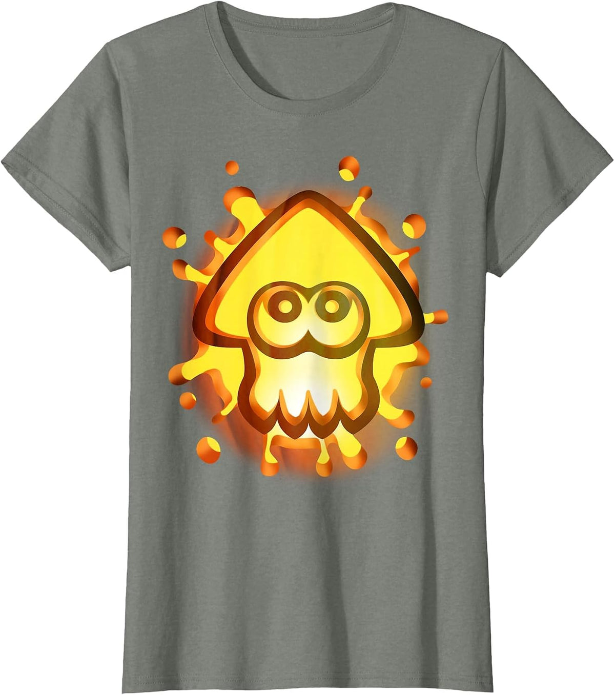 Nintendo Splatoon Inkling Halloween Pumpkin Graphic T-Shirt T-Shirt - Olive Heather