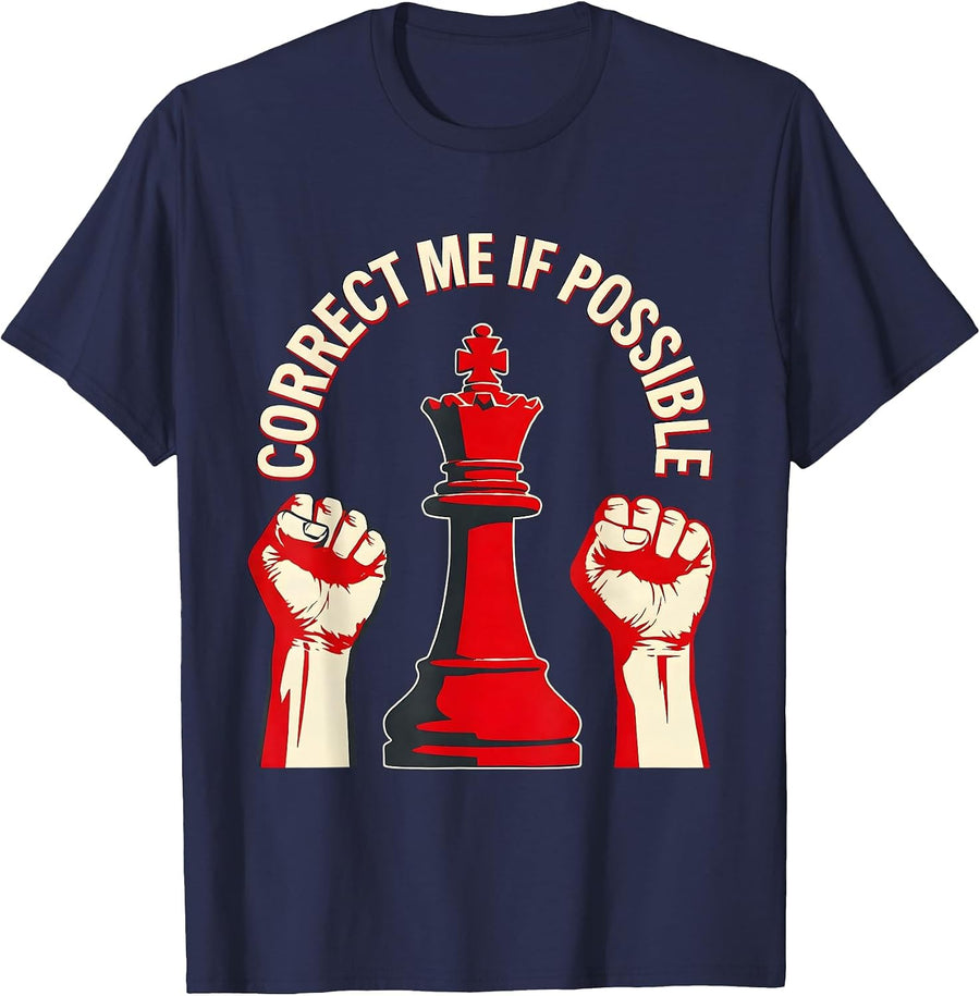 Prove Me Wrong Correct Me If Possible Graphic T-Shirt - Navy Blue