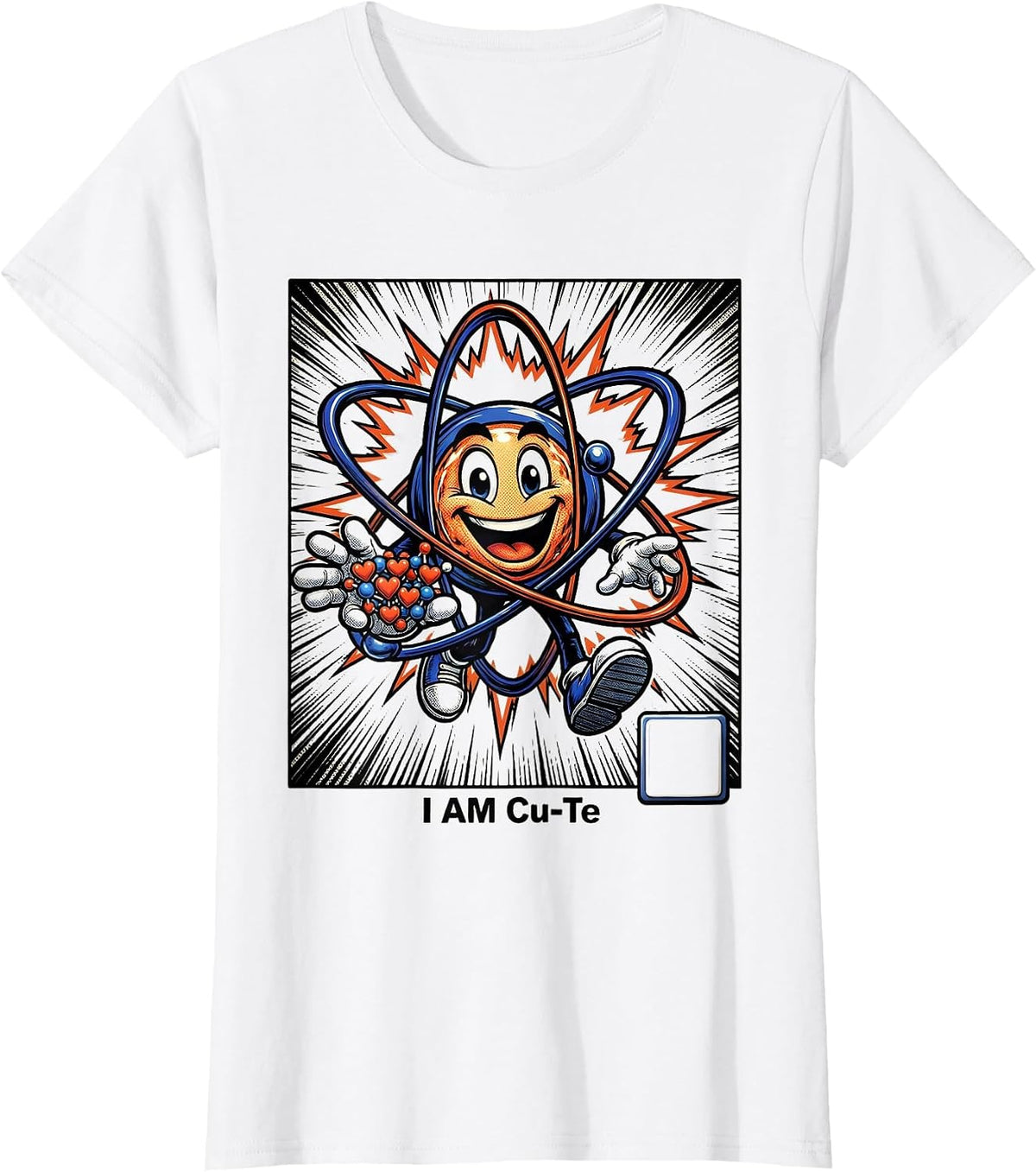 I Am Cu-Te Funny Chemistry Science Teacher Gift T-Shirt - White