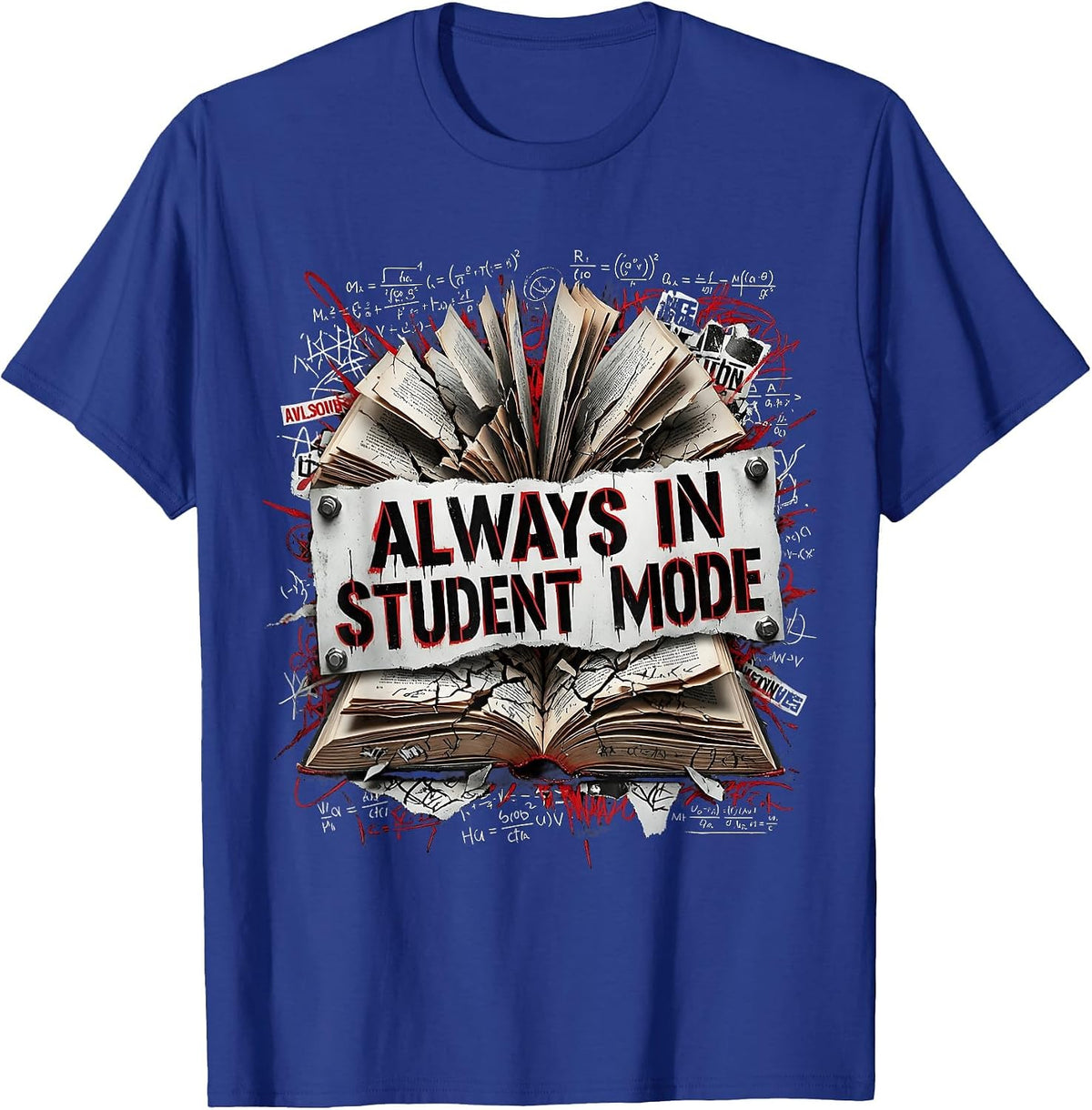 It's a Beautiful Day for Learning Student Mode T-Shirt - Royal Blue
