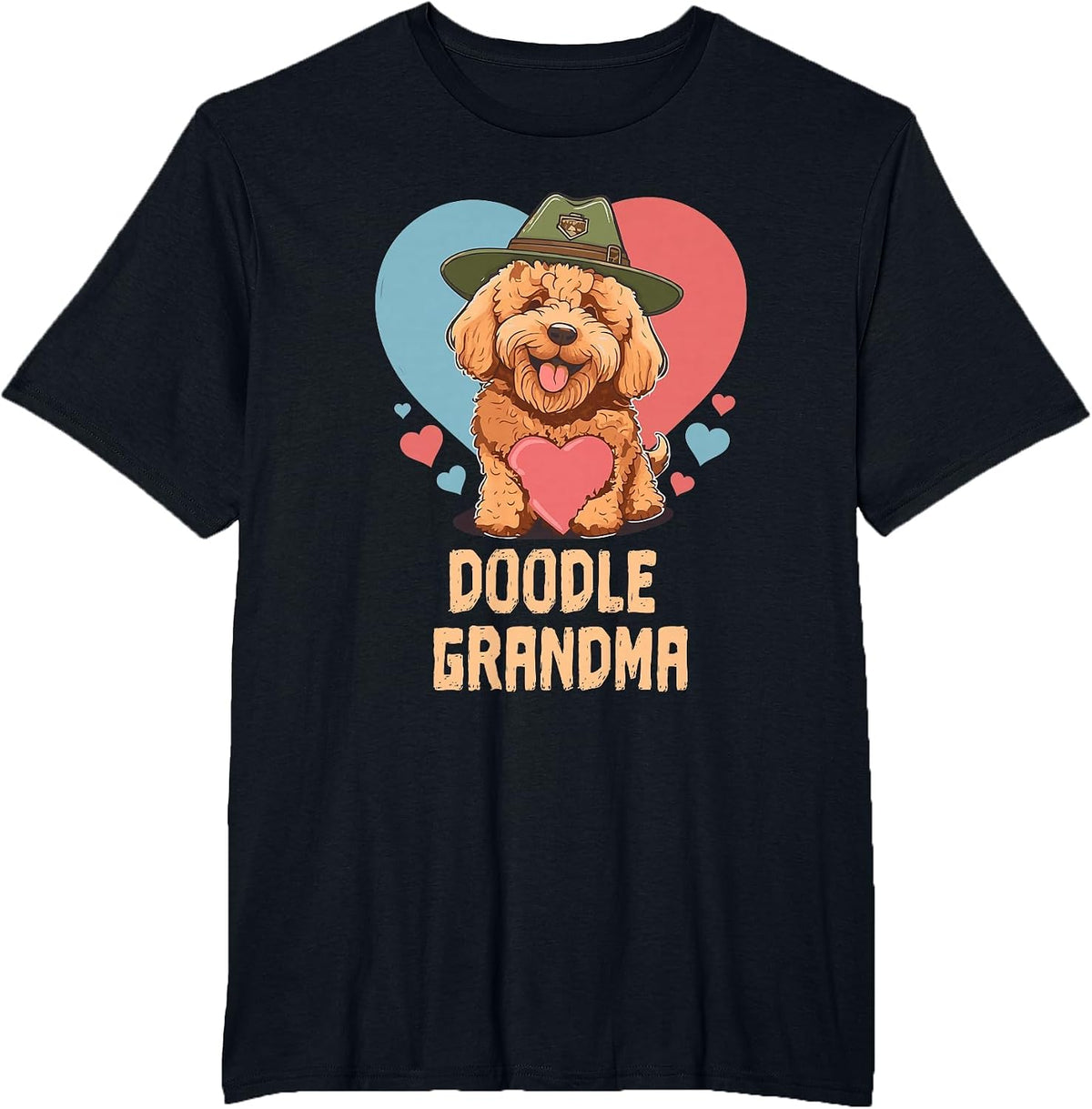Doodle Grandma Goldendoodle Mom Cute Dog Lover Doodle Mama T-Shirt - Black