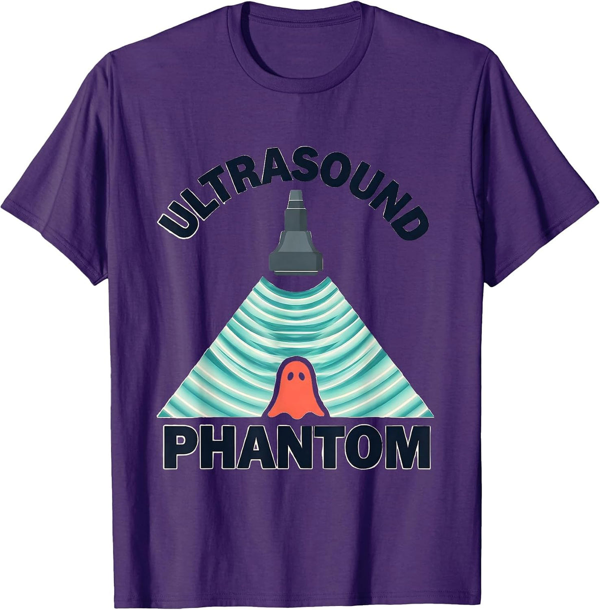 Men's Ultrasound Phantom Sonographer Halloween Radiology Tech T-Shirt - Purple