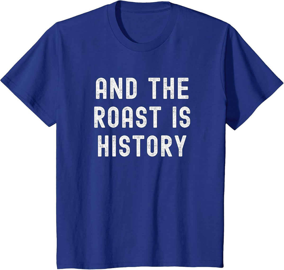 and the Roast is History Thanksgiving Family Matching Pajama T-Shirt - Royal Blue