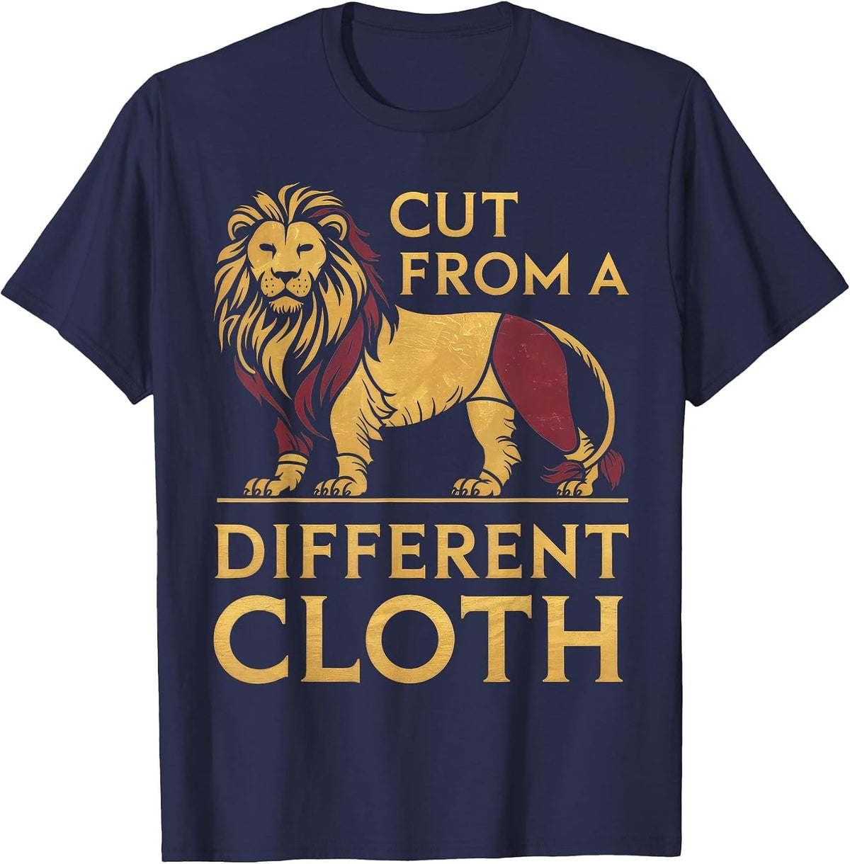 Cut from A Different Cloth T-Shirt Men Women Hiphop Rap T-Shirt - Navy Blue