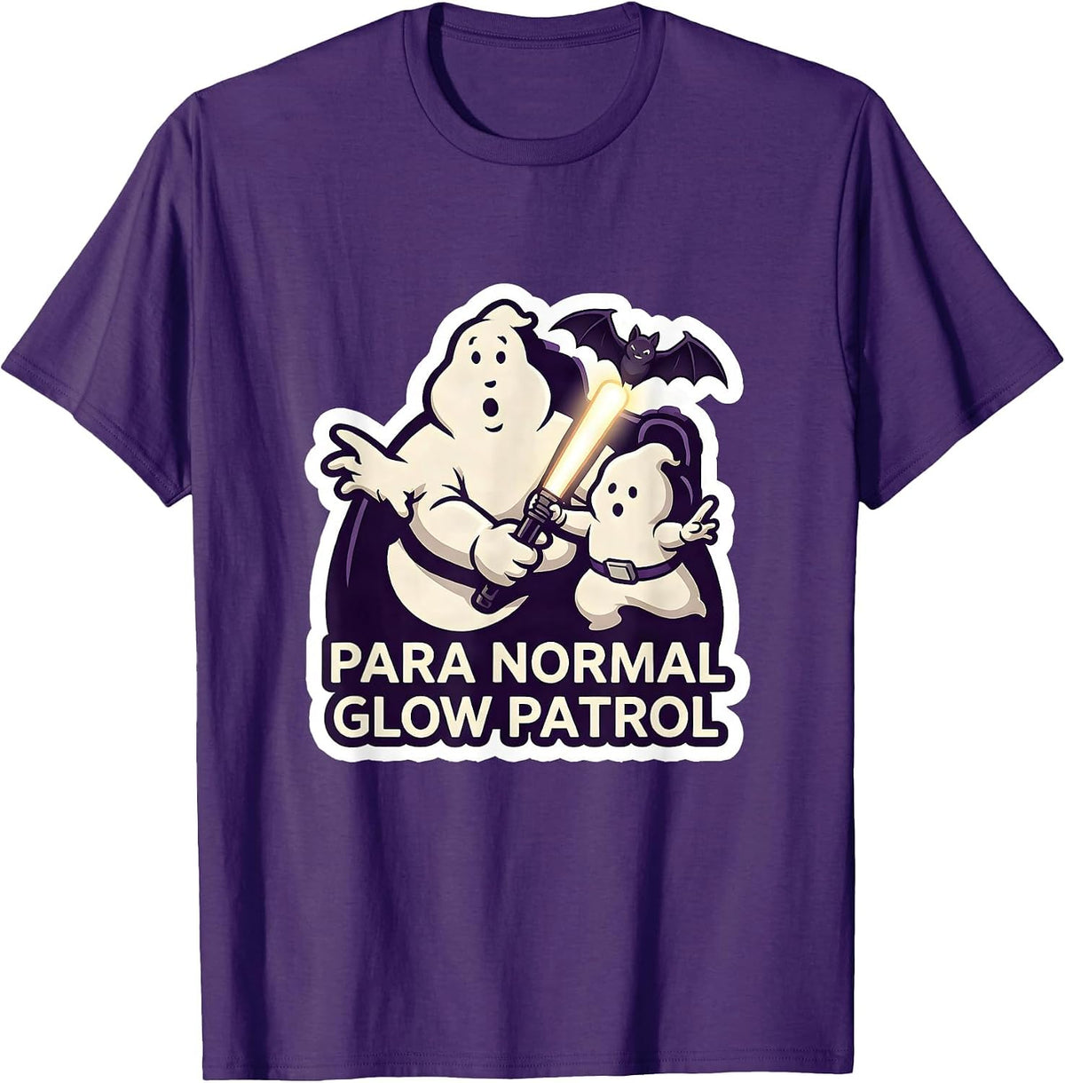 Men's Para Normal Glow Patrol Funny Paraprofessional Ghost T-Shirt - Purple