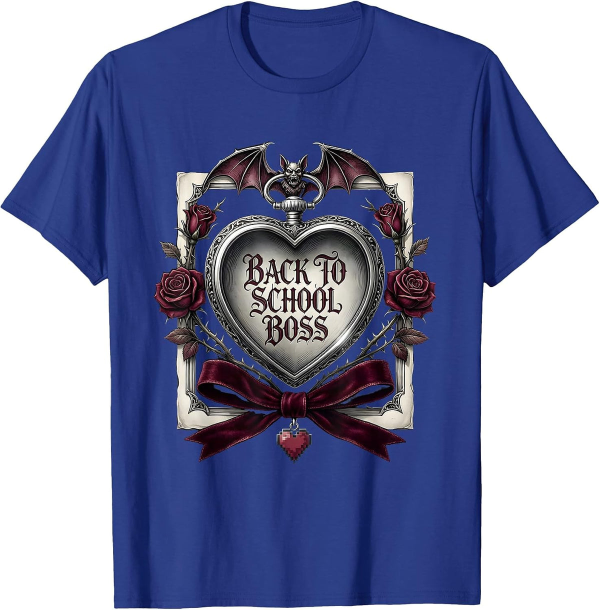 Men's Back to School Boss Technology and Gaming Teacher T-Shirt - Royal Blue