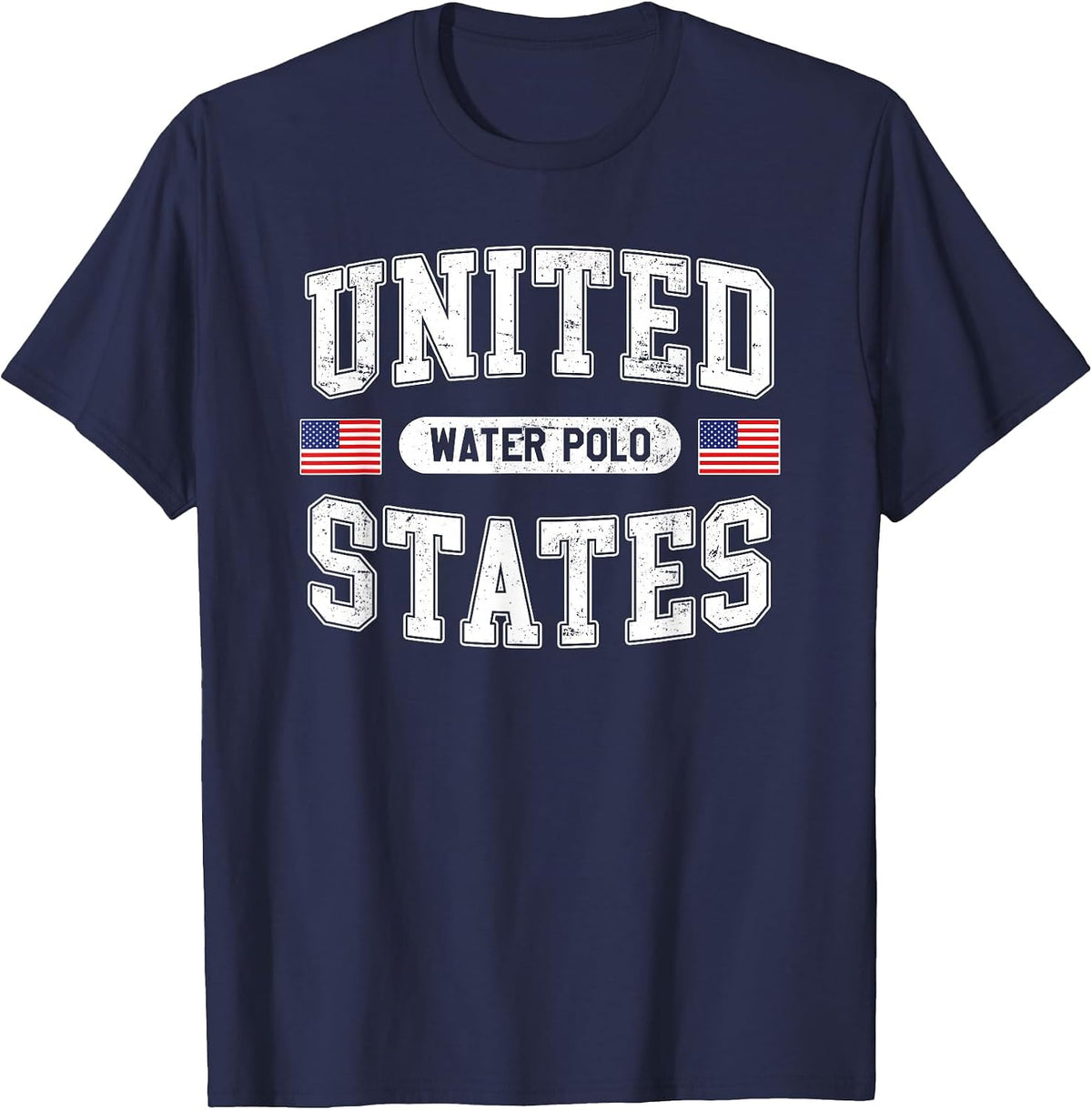 United States Water Polo T-Shirt - Navy Blue