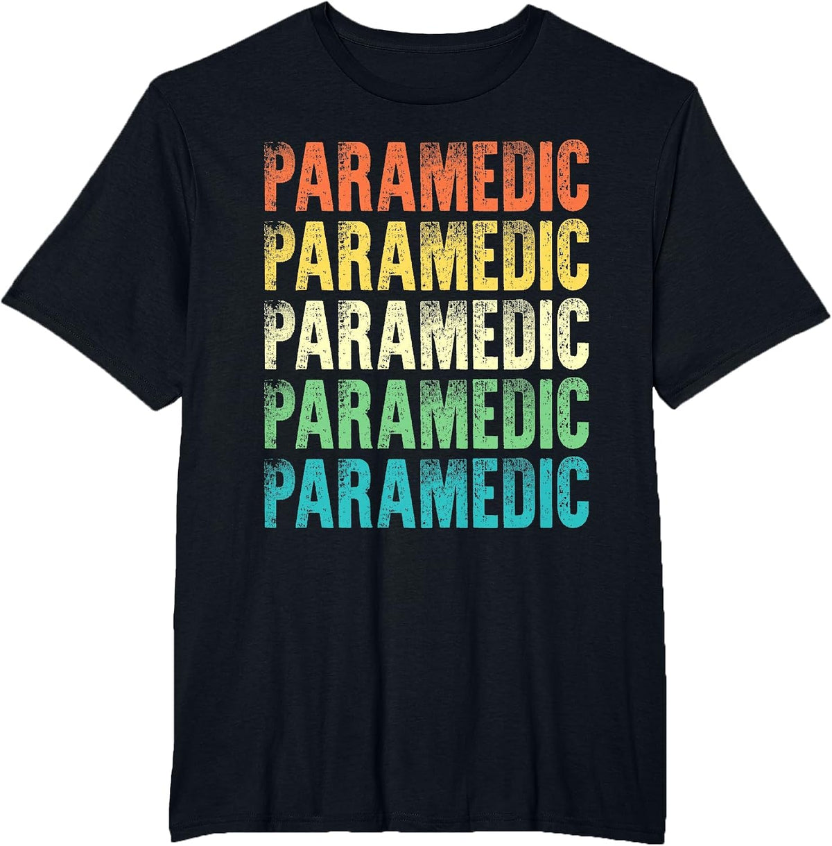Paramedic Vintage Style Job T-Shirt - Black