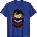 Antigua and Barbuda Flag Patriotic Heritage Pride T-Shirt - Royal Blue