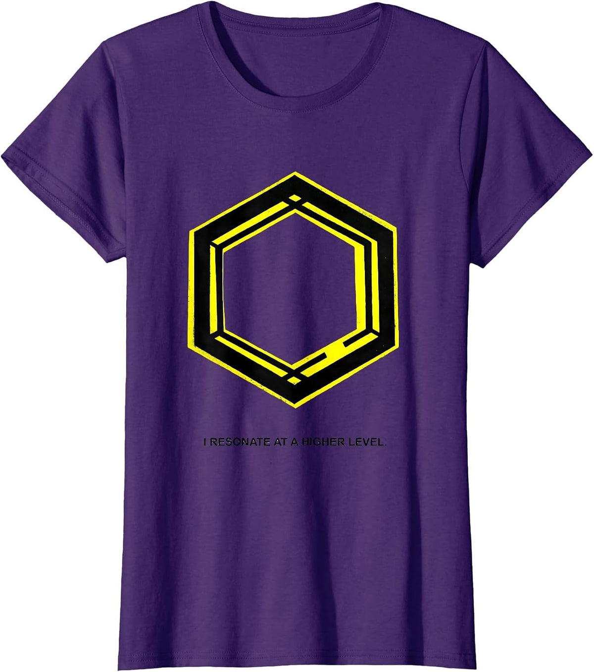 Women's I Resonate At A Higher Level Funny Science Chemistry Teacher T-Shirt - Purple