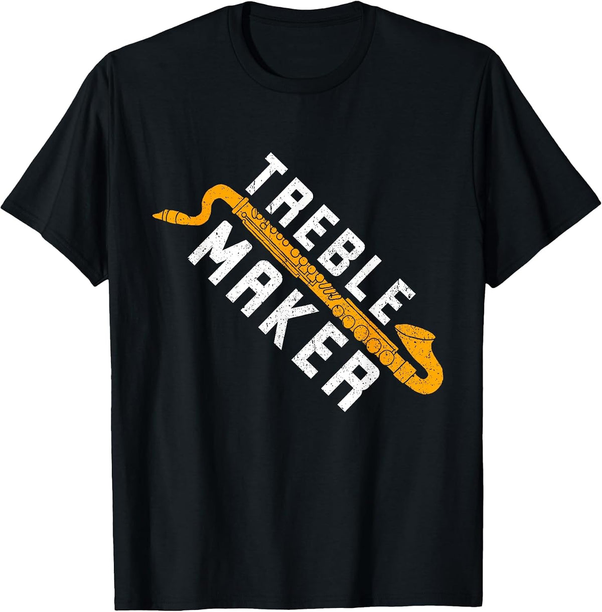 Bass Clarinetist Treble Maker Bass Clarinet T-Shirt - Black