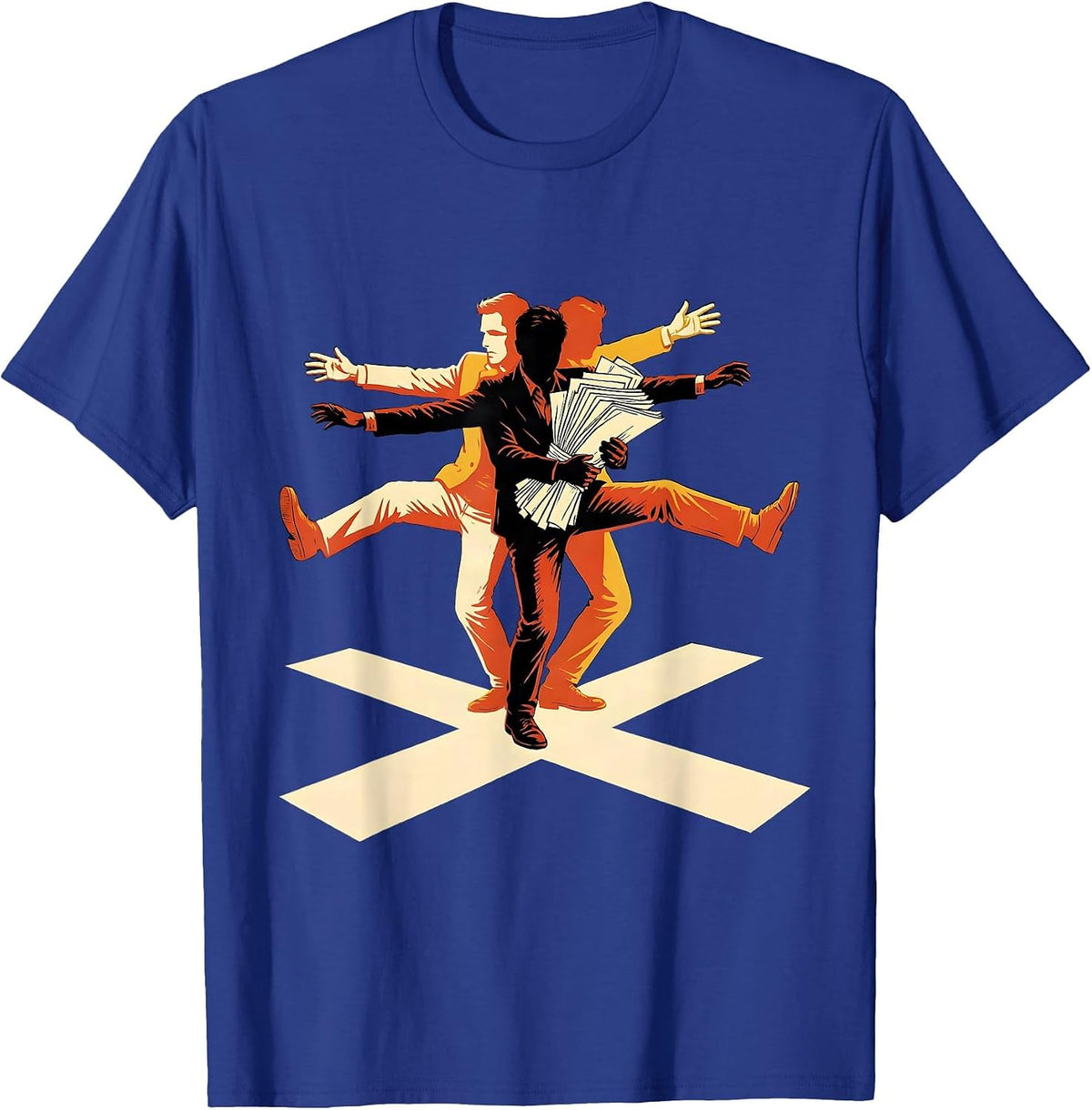 Comic Performer Stage Tape Theater Kid Humor T-Shirt - Royal Blue