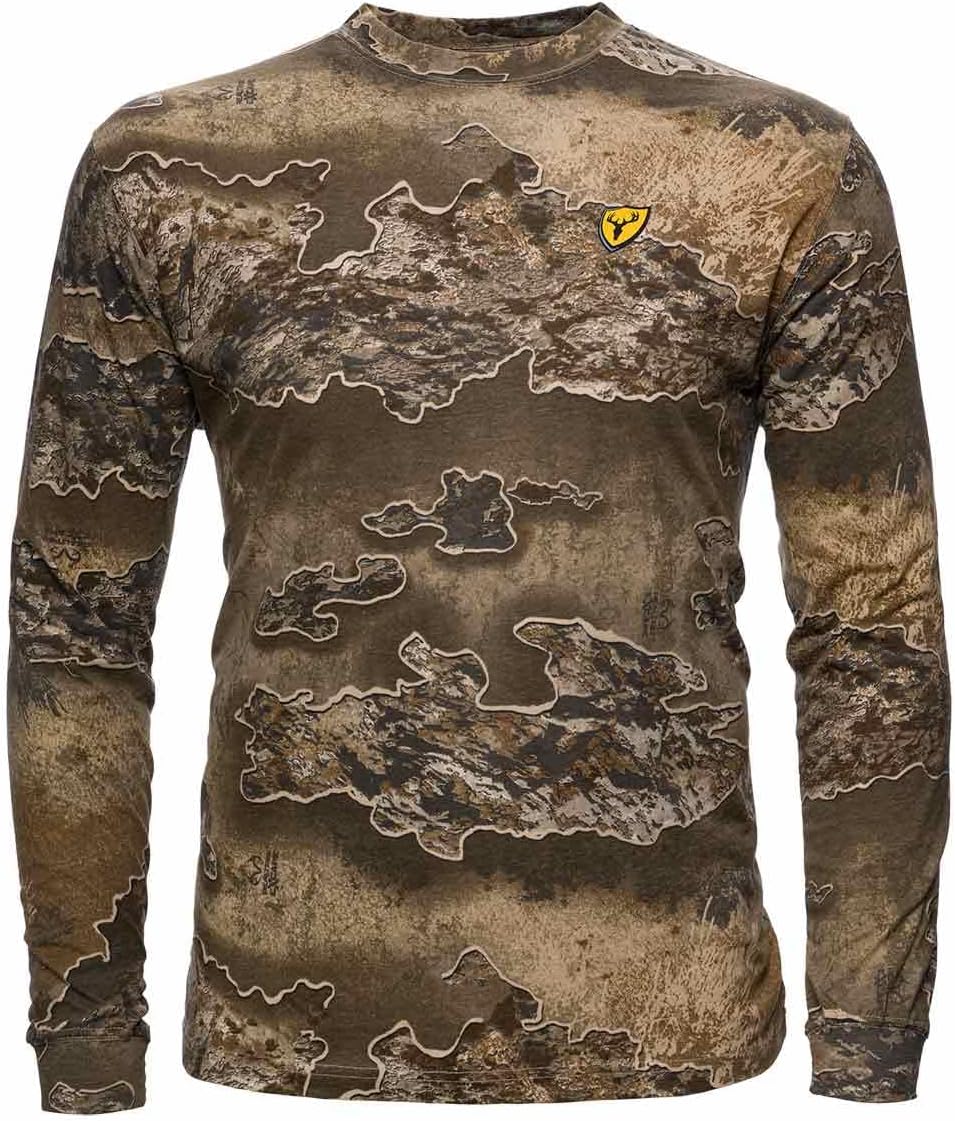 SCENTBLOCKER Fused Cotton Lightweight Long Sleeve Camo Hunting Shirt - Realtree Excape