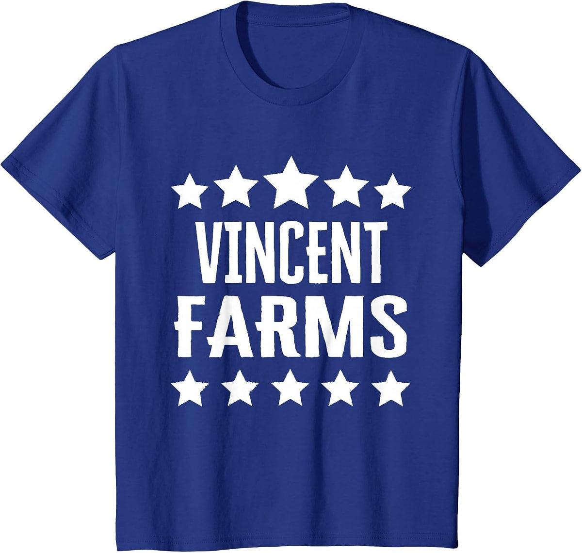 Vincent Farms Family Reunion Squad First Last Name T-Shirt - Royal Blue