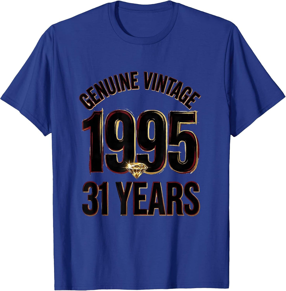 Men's Genuine Vintage 1995 31 Years Milestone Birthday Legend T-Shirt - Royal Blue