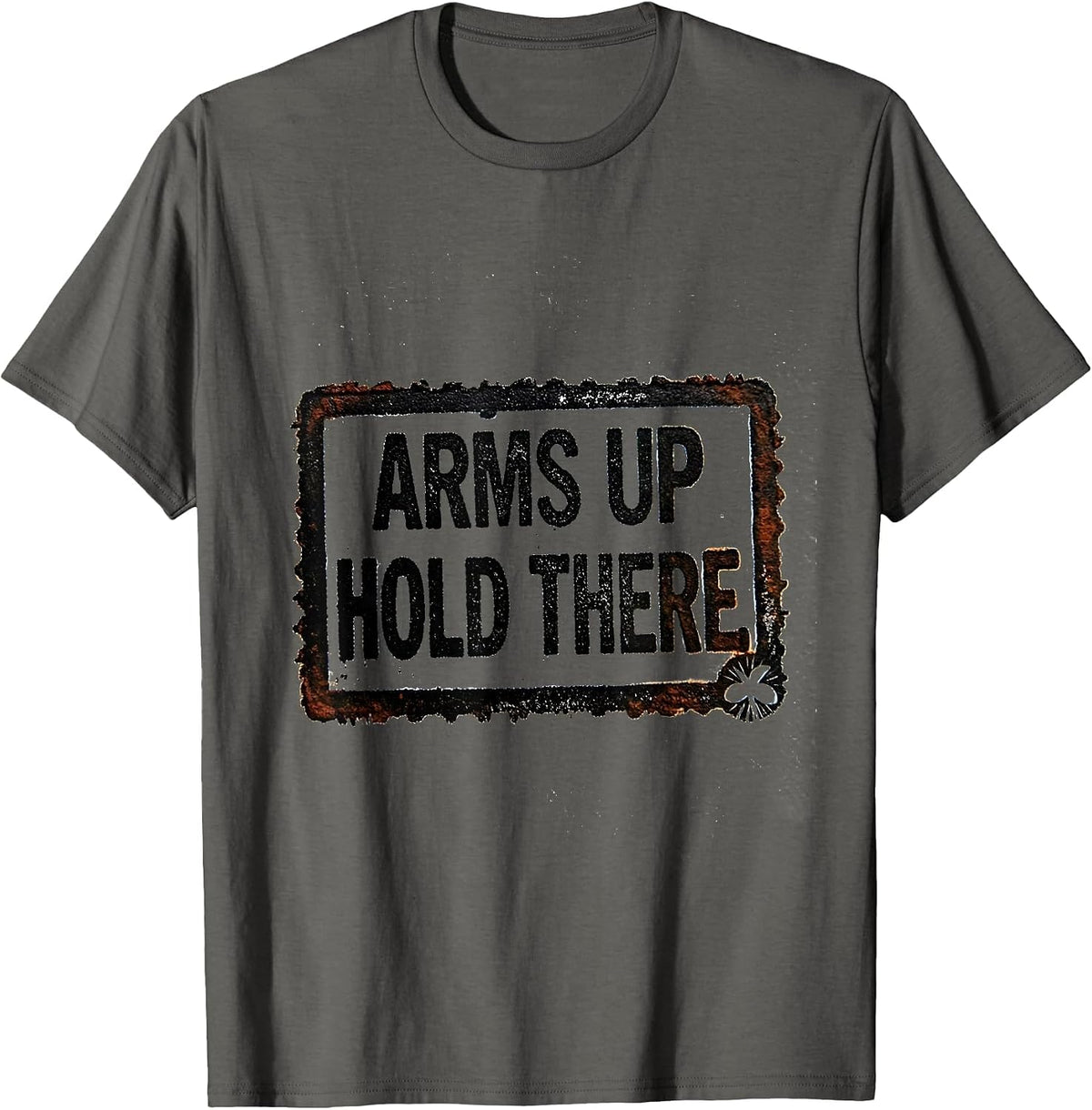 Arms Up Hold There Rubber Stamp Radiology Tech Rad Tech T-Shirt - Asphalt Grey
