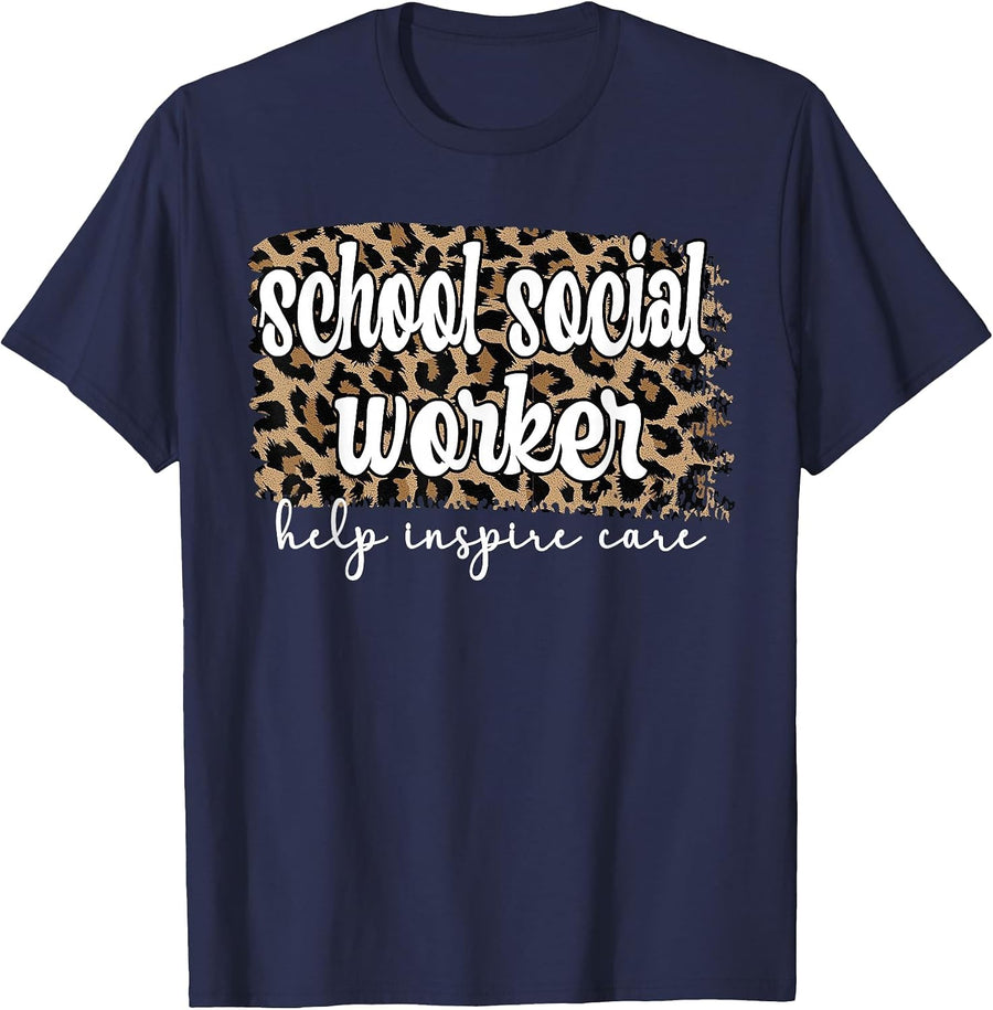 Best Social Worker Appreciation T-Shirt - Navy Blue