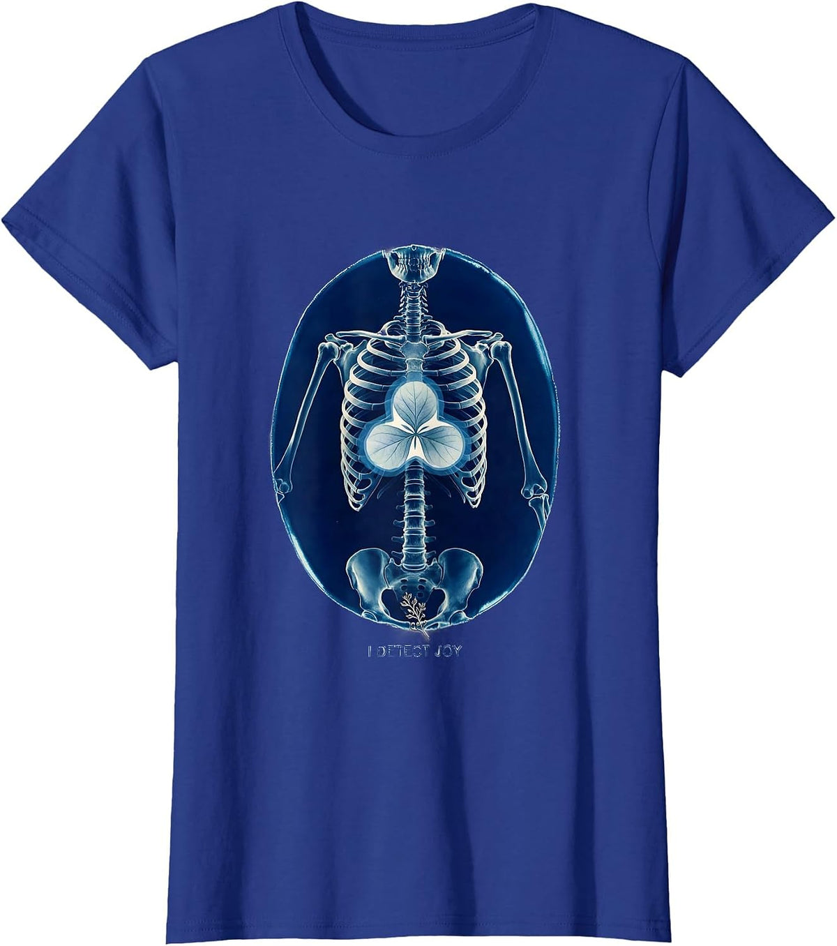 Women's I Detect Joy Cyanotype Radiology Tech Humor Gift T-Shirt - Royal Blue