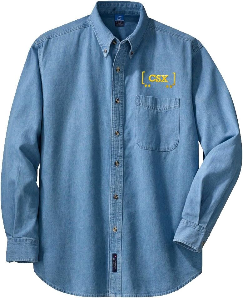 Daylight Sales CSX Transportation Long Sleeve Embroidered Denim [den22LS] - Denim